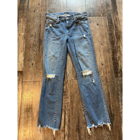Mother The Rascal Ankle Chew Jeans In Learning To Hula Size 30 - Picture 2 of 9